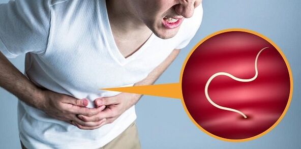 Parasites in the intestines