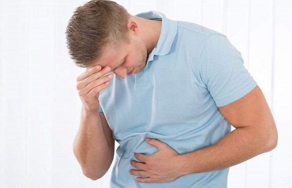 Spasms in the abdomen with ascaridosis